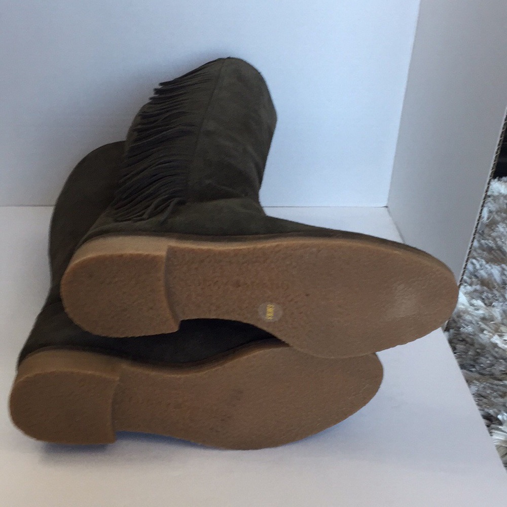 Lucky Brand Grayer Fringed Suede Boots - Picture 4 of 4